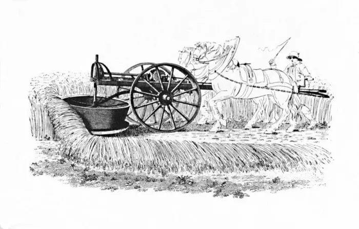 Framed Print : Reaping Machine Invented by James Smith of Deanston, 1816, (1904) Framed Print : Reaping Machine Invented by James Smith of Deanston, 1816, (1904)