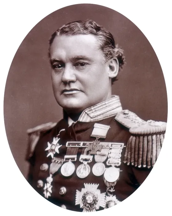 Framed Print : Rear-Admiral Sir William Nathan Wright Hewett, 1882. Creator: Lock & Whitfield Framed Print : Rear-Admiral Sir William Nathan Wright Hewett, 1882. Creator: Lock & Whitfield