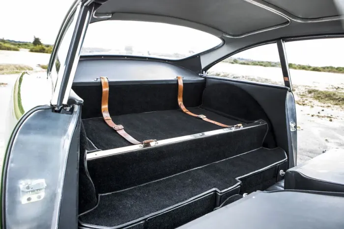 Framed Print : Rear seat of a 1961 Aston Martin DB4 GT previously owned by Donald Campbell Framed Print : Rear seat of a 1961 Aston Martin DB4 GT previously owned by Donald Campbell