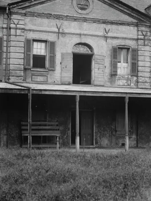 Framed Print : Rear wall of the old Ursuline convent, New Orleans, between 1920 and 1926. Creator: Arnold Genthe Framed Print : Rear wall of the old Ursuline convent, New Orleans, between 1920 and 1926. Creator: Arnold Genthe