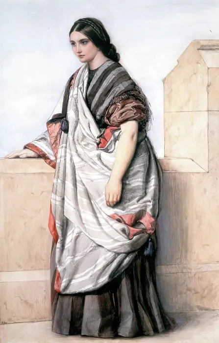 Framed Print : Rebecca, 1845-1855. Creator: William Dyce Framed Print : Rebecca, 1845-1855. Creator: William Dyce