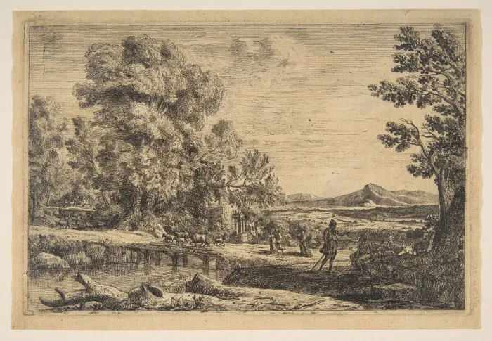 Framed Print : Rebecca and Eliezer, ca. 1638-41. Creator: Claude Lorrain Framed Print : Rebecca and Eliezer, ca. 1638-41. Creator: Claude Lorrain