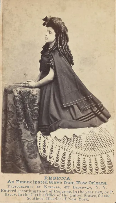 Framed Print : Rebecca, An Emancipated Slave from New Orleans, 1863. Creator: Myron H. Kimball Framed Print : Rebecca, An Emancipated Slave from New Orleans, 1863. Creator: Myron H. Kimball