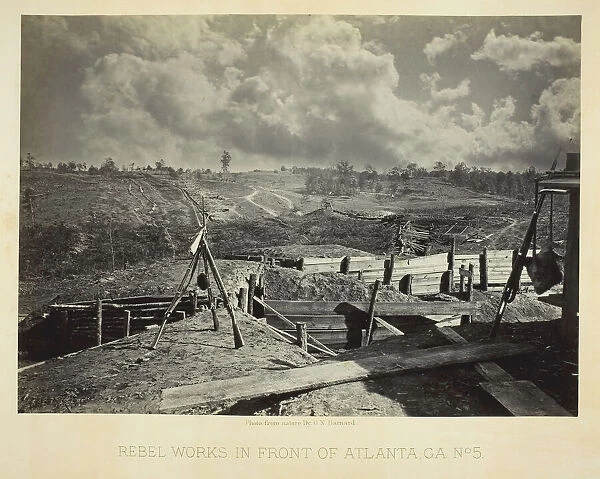 Rebel Works in Front of Atlanta, GA, No. 5, 1864. Creator: George N. Barnard