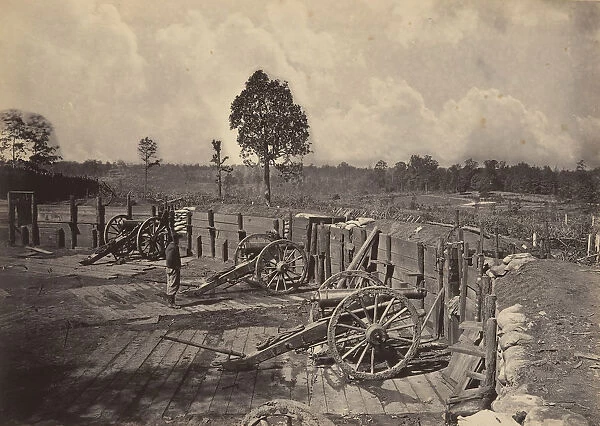 Rebel Works in Front of Atlanta, Georgia No. 2, 1860s. Creator: George N. Barnard