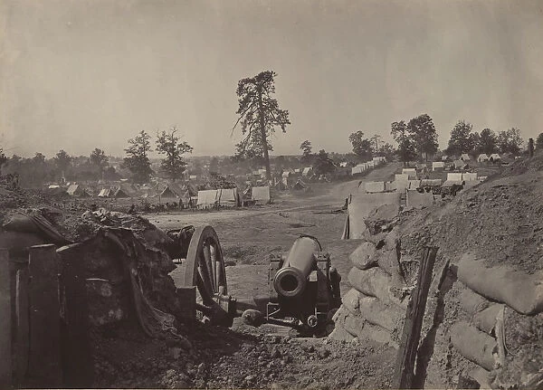 Rebel Works in Front of Atlanta, Georgia No. 3, 1860s. Creator: George N. Barnard