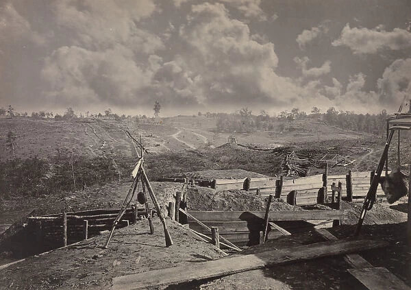 Rebel Works in Front of Atlanta, Georgia No. 5, 1860s. Creator: George N. Barnard
