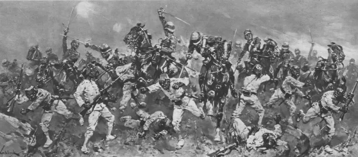 Framed Print : The Rebellion of Arabi Pasha in Egypt, 1882: The Charge at the Battle of Kassassin, (1901) Framed Print : The Rebellion of Arabi Pasha in Egypt, 1882: The Charge at the Battle of Kassassin, (1901)