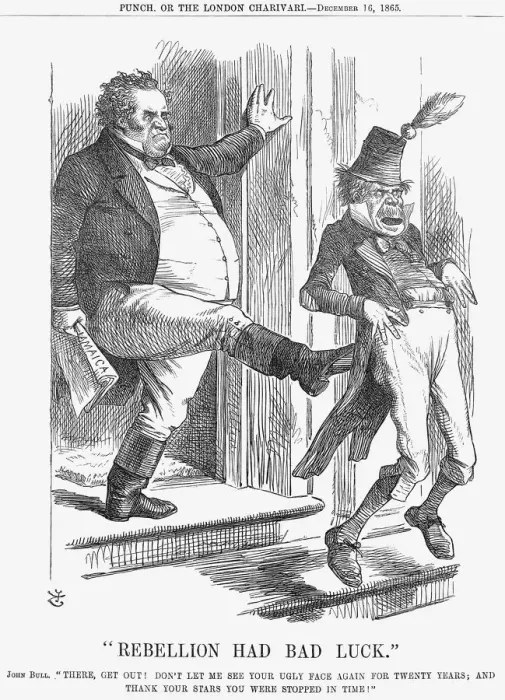 Framed Print : Rebellion Had Bad Luck, 1865. Artist: John Tenniel Framed Print : Rebellion Had Bad Luck, 1865. Artist: John Tenniel
