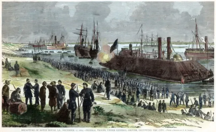 Framed Print : Recapture of Baton Rouge, Louisiana, American Civil War, 17 December 1862 Framed Print : Recapture of Baton Rouge, Louisiana, American Civil War, 17 December 1862
