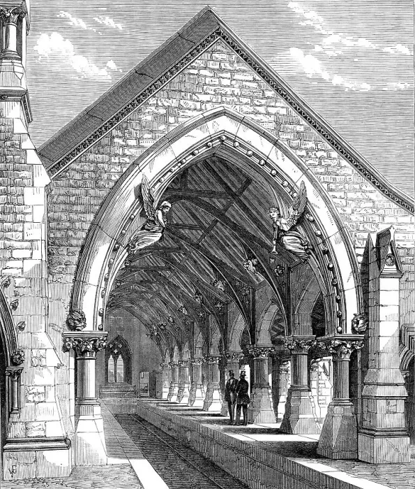 Framed Print : Receiving-House of the Redfern Cemetery, near Sydney, 1870. Creator: Unknown Framed Print : Receiving-House of the Redfern Cemetery, near Sydney, 1870. Creator: Unknown