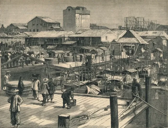 Framed Print : The Recent Riots at Canton, c1883. Creator: Unknown Framed Print : The Recent Riots at Canton, c1883. Creator: Unknown