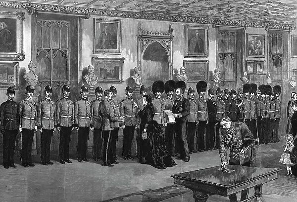 The recent Soudan Campaigns - The Queen at Windsor Castle Distributing Medals, 1886 Creator: Unknown