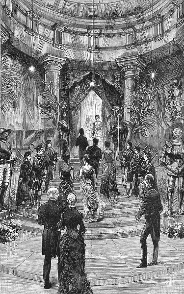 Reception and Ball at Dover House, the official residence of Lord Dalhousie, 1886. Creator: Unknown