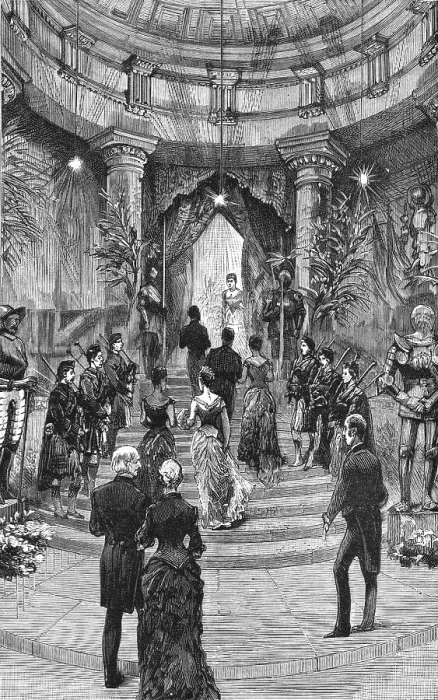 Framed Print : Reception and Ball at Dover House, the official residence of Lord Dalhousie, 1886. Creator: Unknown Framed Print : Reception and Ball at Dover House, the official residence of Lord Dalhousie, 1886. Creator: Unknown