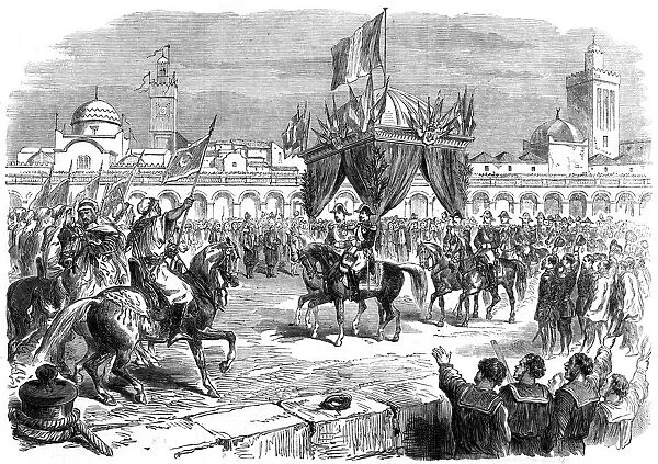 Reception of the Emperor of France on the quay at Algiers, 1865