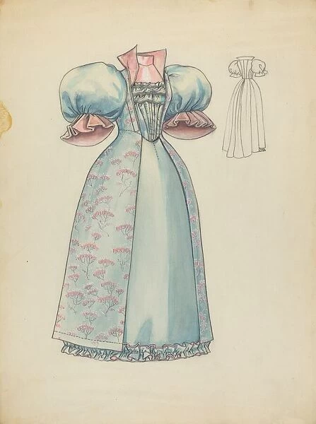 Reception Gown, c. 1940. Creator: Jean Peszel
