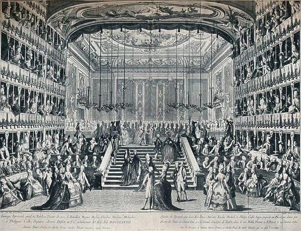 Reception of the Grand Duke and Duchess of Russia at the Theatre of San Bendetto, 1902
