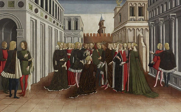 The Reception of Helen at Troy, c1468. Creator: Dario di Giovanni