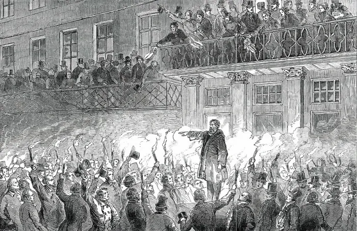 Framed Print : Reception of Hungarian Exiles in Philadelphia, 1850. Creator: Unknown Framed Print : Reception of Hungarian Exiles in Philadelphia, 1850. Creator: Unknown