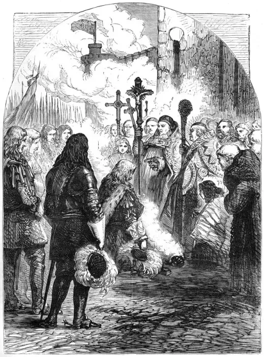 Framed Print : Reception of James II in Dublin, c1689, (19th century) Framed Print : Reception of James II in Dublin, c1689, (19th century)