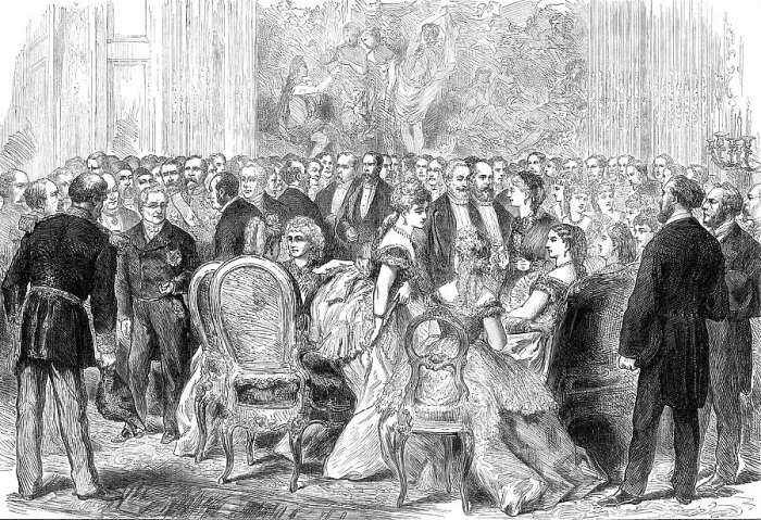 Framed Print : A reception by M. Thiers at the Palace of the Elysee, 1872. Creator: Unknown Framed Print : A reception by M. Thiers at the Palace of the Elysee, 1872. Creator: Unknown