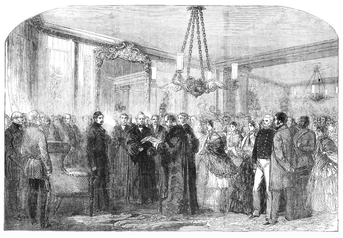 Framed Print : Reception of Major-General Sir William Fenwick Williams at Dover - the Reading of the Corporation Ad Creator: Unknown Framed Print : Reception of Major-General Sir William Fenwick Williams at Dover - the Reading of the Corporation Ad Creator: Unknown