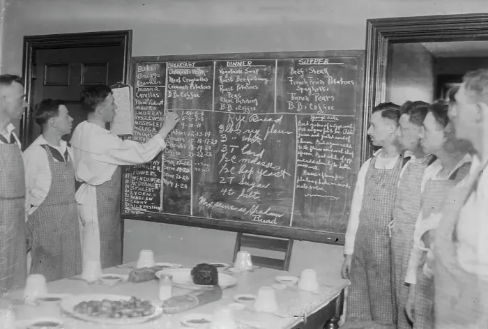 Framed Print : Recipes, Naval cooking school, 59th St. N.Y. between c1915 and 1918. Creator: Bain News Service Framed Print : Recipes, Naval cooking school, 59th St. N.Y. between c1915 and 1918. Creator: Bain News Service