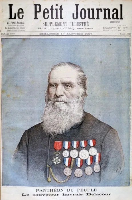 Framed Print : A recipitant of the Legion d honneur, 1897. Artist: Henri Meyer Framed Print : A recipitant of the Legion d honneur, 1897. Artist: Henri Meyer