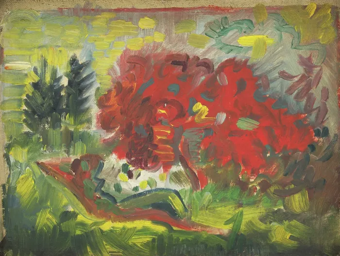 Framed Print : Reclining Nude in a Garden, 1940-1944. Creator: Arnold Peter Weisz-Kubincan Framed Print : Reclining Nude in a Garden, 1940-1944. Creator: Arnold Peter Weisz-Kubincan