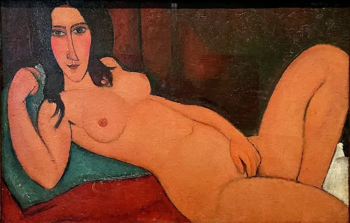 Framed Print : Reclining Nude with Loose Hair, 1917. Creator: Modigliani, Amedeo (1884-1920) Framed Print : Reclining Nude with Loose Hair, 1917. Creator: Modigliani, Amedeo (1884-1920)