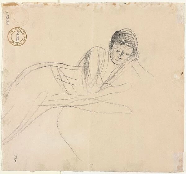 Reclining Woman (verso), 1915. Creator: Jean Louis Forain (French, 1852-1931)
