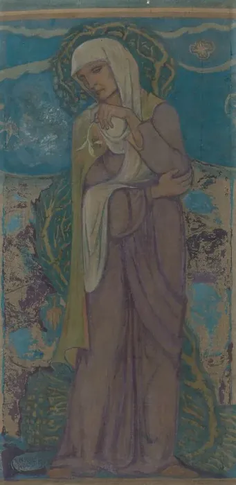 Framed Print : Recollection, 1913. Creator: Richard Roland Holst Framed Print : Recollection, 1913. Creator: Richard Roland Holst