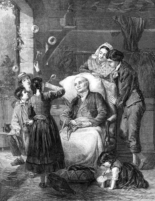 Framed Print : Recollections of Boyhood, by E. Castan, 1872. Creator: W. H Framed Print : Recollections of Boyhood, by E. Castan, 1872. Creator: W. H