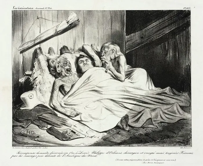 Framed Print : Récompense honnête, décernée...à Louis-Philippe, 1835. Creator: Honore Daumier Framed Print : Récompense honnête, décernée...à Louis-Philippe, 1835. Creator: Honore Daumier