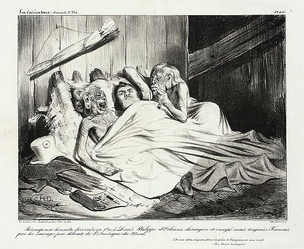 Récompense honnête, décernée...à Louis-Philippe, 1835. Creator: Honore Daumier