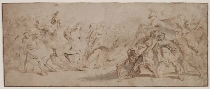 Framed Print : Reconciliation of the Romans and the Sabines, c. 1632 / 35. Creator: Peter Paul Rubens (Flemish Framed Print : Reconciliation of the Romans and the Sabines, c. 1632 / 35. Creator: Peter Paul Rubens (Flemish