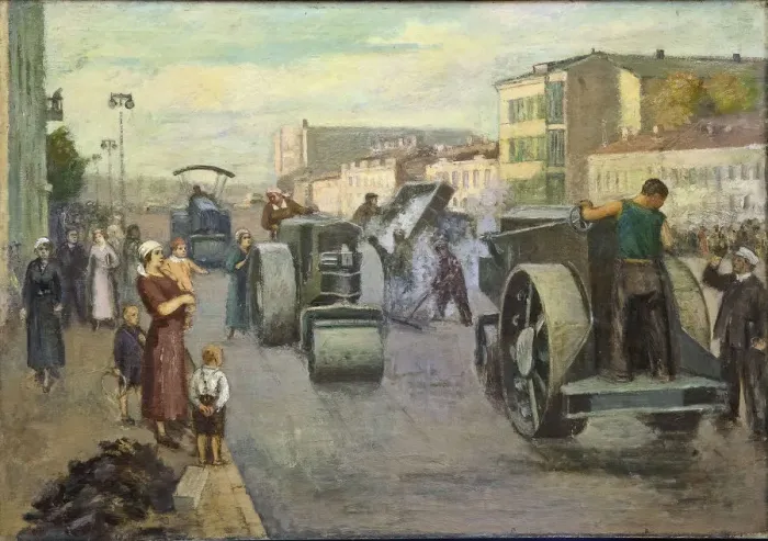 Framed Print : The reconstruction of Moscow Framed Print : The reconstruction of Moscow