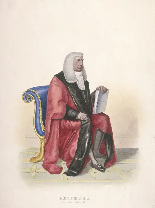 Framed Print : Recorder of the City of London, Sir John Silvester, in civic costume, 1825. Artist Framed Print : Recorder of the City of London, Sir John Silvester, in civic costume, 1825. Artist