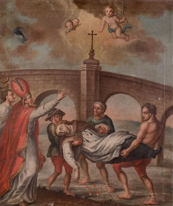Framed Print : The recovery of Saint John Nepomuk, c1800. Creator: Anonymous () Framed Print : The recovery of Saint John Nepomuk, c1800. Creator: Anonymous ()