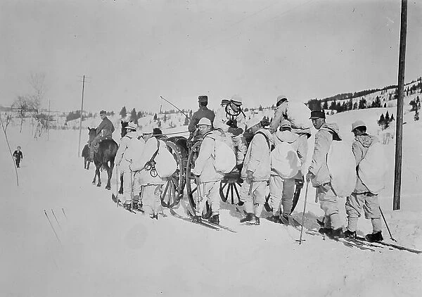Recruits of 1st Snowshoe Battalion, Munich, between c1915 and c1920. Creator: Bain News Service