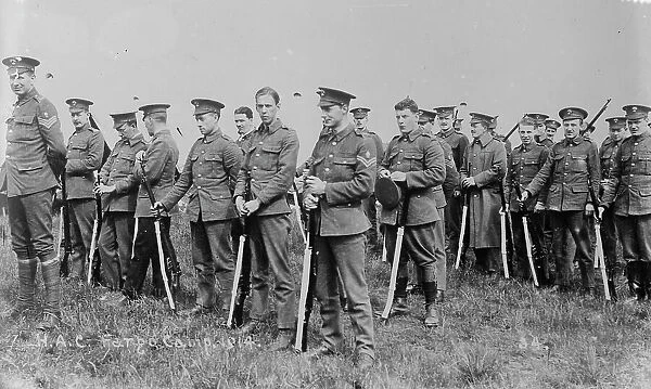 Recruits, Aldershot, H.A.C. Fargo Camp, 1914, 1914. Creator: Bain News Service