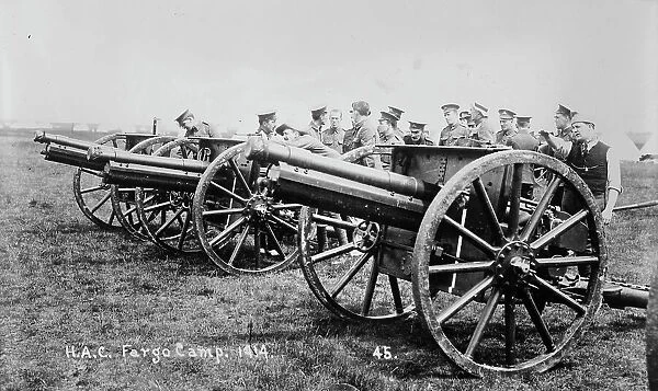 Recruits, Aldershot, H.A.C. Fargo Camp. 1914, 1914. Creator: Bain News Service