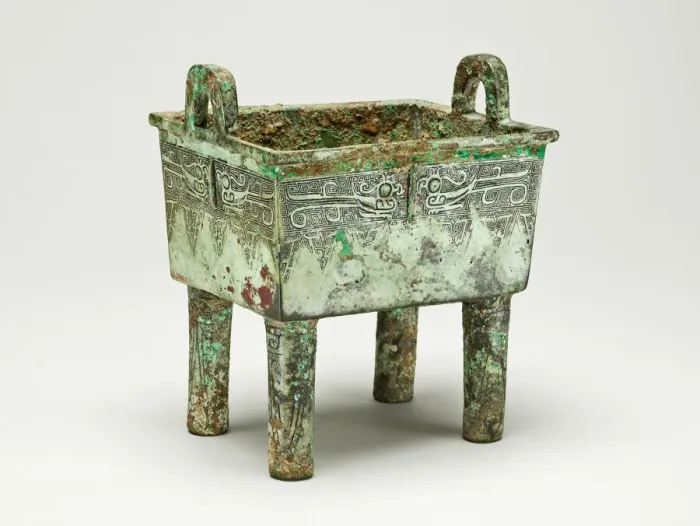 Framed Print : Rectangular Cauldron, Shang dynasty ( about 1600-1046 BC ), 12th / 11th century Framed Print : Rectangular Cauldron, Shang dynasty ( about 1600-1046 BC ), 12th / 11th century