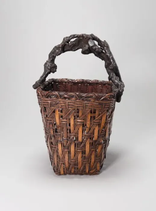 Framed Print : Rectangular Flower Basket, c. 1900. Creator: Unknown