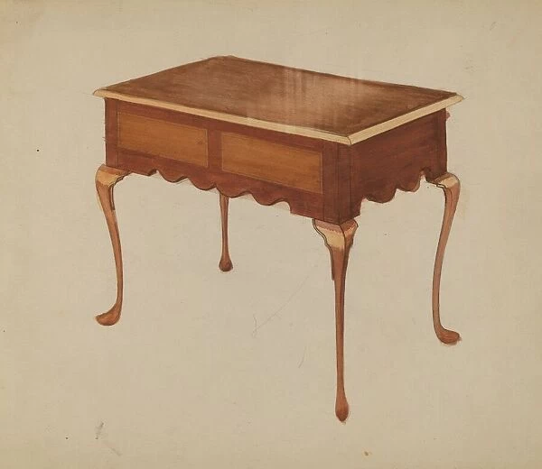 Rectangular Table for Serving or Tea, c. 1940. Creator: Unknown