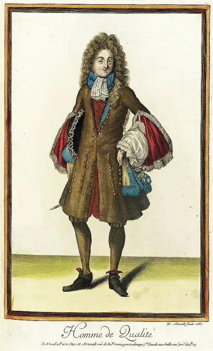 Framed Print : Recueil des modes de la cour de France, Homme de Qualité, 1687. Creator: Nicolas Arnoult Framed Print : Recueil des modes de la cour de France, Homme de Qualité, 1687. Creator: Nicolas Arnoult