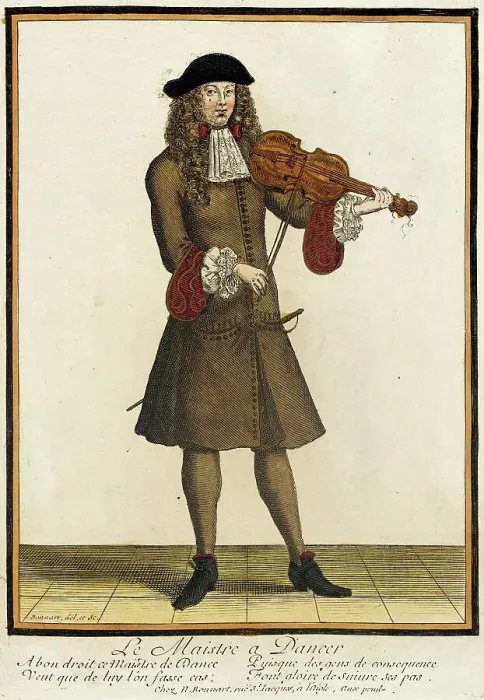 Framed Print : Recueil des modes de la cour de France, Le Maistre a Daneer, between circa 1678 and circa 1693. Creator: Nicolas Bonnart Framed Print : Recueil des modes de la cour de France, Le Maistre a Daneer, between circa 1678 and circa 1693. Creator: Nicolas Bonnart