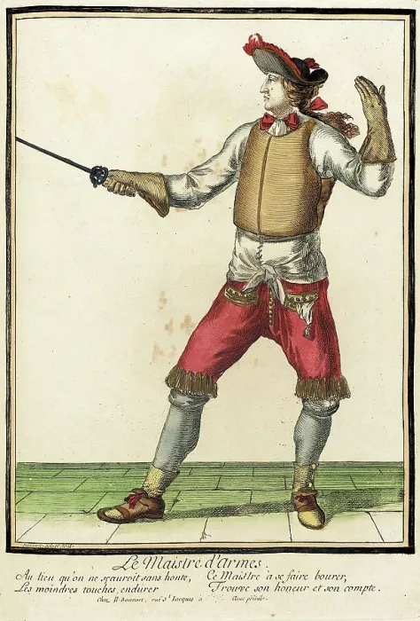 Framed Print : Recueil des modes de la cour de France, Le Maistre d'Armes, between circa 1678 and circa 1693. Creator: Nicolas Bonnart Framed Print : Recueil des modes de la cour de France, Le Maistre d'Armes, between circa 1678 and circa 1693. Creator: Nicolas Bonnart