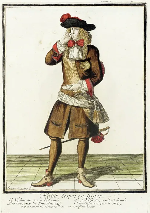 Framed Print : Recueil des modes de la cour de France, Habit Despeé en Biuer, c1682. Creator: Nicolas Bonnart Framed Print : Recueil des modes de la cour de France, Habit Despeé en Biuer, c1682. Creator: Nicolas Bonnart